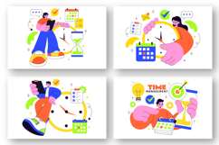 10 Time Management Planning Illustration Product Image 3