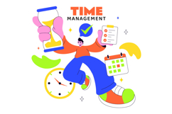 10 Time Management Planning Illustration Product Image 4
