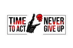 Time To Act Never Give Up - T Shirt Design Product Image 3