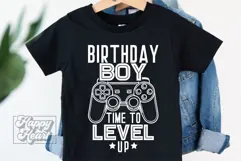 Time To Level Up Birthday Boy SVG - Video Gamer Birthday PNG Product Image 4