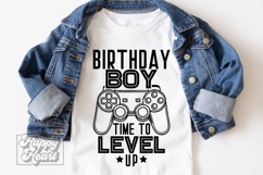 Time To Level Up Birthday Boy SVG - Video Gamer Birthday PNG Product Image 3