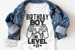 Time To Level Up Birthday Boy SVG - Video Gamer Birthday PNG Product Image 3