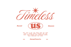 Timeless Us Typography Quotes T-shirt Design Product Image 1