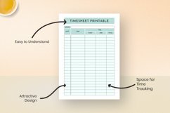 Timesheet Planner | Printable Timesheet | A4 And A5 Product Image 3