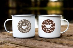 tin coffee mugs with coffee svg