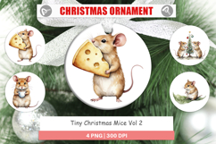 Ornament Tiny Christmas Mice Product Image 1