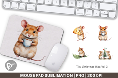 Mouse Pad Tiny Christmas Mice Product Image 1