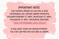 Tiny - Valentine Color Font Product Image 6