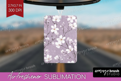 Tiny Flowers Air Freshener PNG - Floral PNG Sublimation Product Image 1
