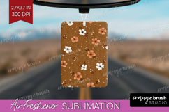 Tiny Flowers Air Freshener PNG - Floral PNG Sublimation Product Image 1
