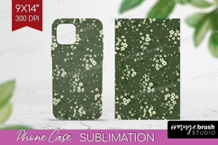 Tiny Flowers Phone Case PNG - Floral Case PNG Sublimation Product Image 1