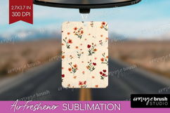 Tiny Flowers Air Freshener PNG - Floral PNG Sublimation Product Image 1
