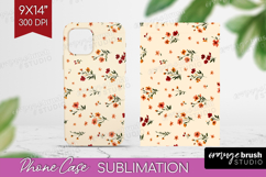 Tiny Flowers Phone Case PNG - Floral Case PNG Sublimation Product Image 1