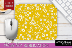 Tiny Flowers Mouse Pad Sublimation - Floral Mousepad PNG Product Image 1