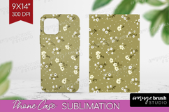 Tiny Flowers Phone Case PNG - Floral Case PNG Sublimation Product Image 1