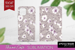 Tiny Flowers Phone Case PNG - Floral Case PNG Sublimation Product Image 1