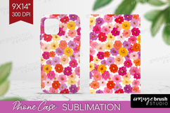 Tiny Flowers Phone Case PNG - Floral Case PNG Sublimation Product Image 1