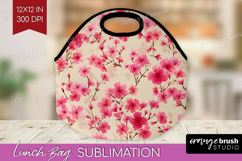 Tiny Flowers Lunch Bag - Floral Lunch Bug PNG Sublimation Product Image 1