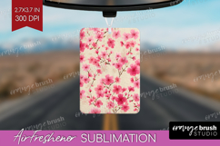 Tiny Flowers Air Freshener PNG - Floral PNG Sublimation Product Image 1