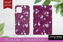 Tiny Flowers Phone Case PNG - Floral Case PNG Sublimation Product Image 1