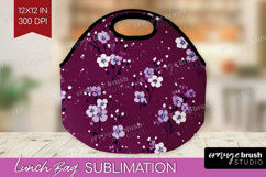 Tiny Flowers Lunch Bag - Floral Lunch Bug PNG Sublimation Product Image 1