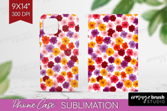 Tiny Flowers Phone Case PNG - Floral Case PNG Sublimation Product Image 1