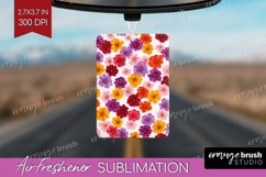 Tiny Flowers Air Freshener PNG - Floral PNG Sublimation Product Image 1