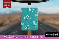 Tiny Flowers Air Freshener PNG - Floral PNG Sublimation Product Image 1