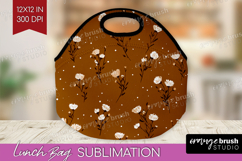 Tiny Flowers Lunch Bag - Floral Lunch Bug PNG Sublimation Product Image 1
