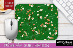 Tiny Flowers Mouse Pad Sublimation - Floral Mousepad PNG Product Image 1