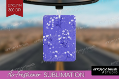 Tiny Flowers Air Freshener PNG - Floral PNG Sublimation Product Image 1