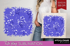Tiny Flowers Tote Bag - Floral Tote Bag PNG Sublimation Product Image 1