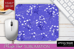 Tiny Flowers Mouse Pad Sublimation - Floral Mousepad PNG Product Image 1