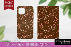 Tiny Flowers Phone Case PNG - Floral Case PNG Sublimation Product Image 1