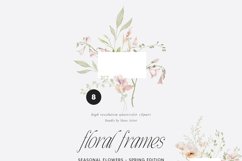 Floral Watercolor Collection, Tiny Flowers Floral Clipart Product Image 3