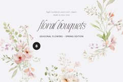 Floral Watercolor Bouquets Collection, Summer Floral Clipart Product Image 3