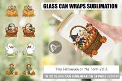 Glass Can Tiny Farm Halloween Product Image 1
