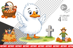 Tiny Farm Halloween Clipart Product Image 1