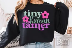 Tiny Human Tamer SVG PNG - Kindergarten Teacher Shirt Product Image 1
