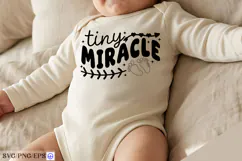 Tiny Miracle Baby Newborn SVG PNG T Shirt Design Product Image 2