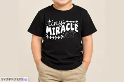 Tiny Miracle Baby Newborn SVG PNG T Shirt Design Product Image 3