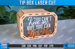 Tip Box Laser Cut Design | Money Box Template | Funny Quotes Product Image 1