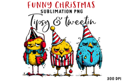 Funny Christmas Quote Clipart Sublimation PNG Product Image 1