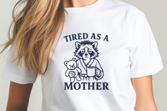 Feral Mom SVG PNG Bundle 6 Funny Exhausted Raccoon Mom Quote Product Image 8