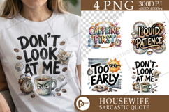 Caffeinated Morning Moods Sublimation Product Image 1
