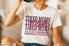 Mama Mom Mother Tired Mother's Day SVG PNG Design Product Image 2