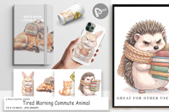 Morning Commute Animal Digital Paper Product Image 1
