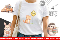 Tired Morning Commute Animal Sublimation Product Image 1
