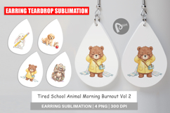Tired School Animal Earring Product Image 1