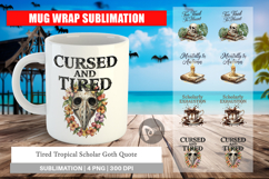 Tropical Scholar Goth Mug Wrap Product Image 1